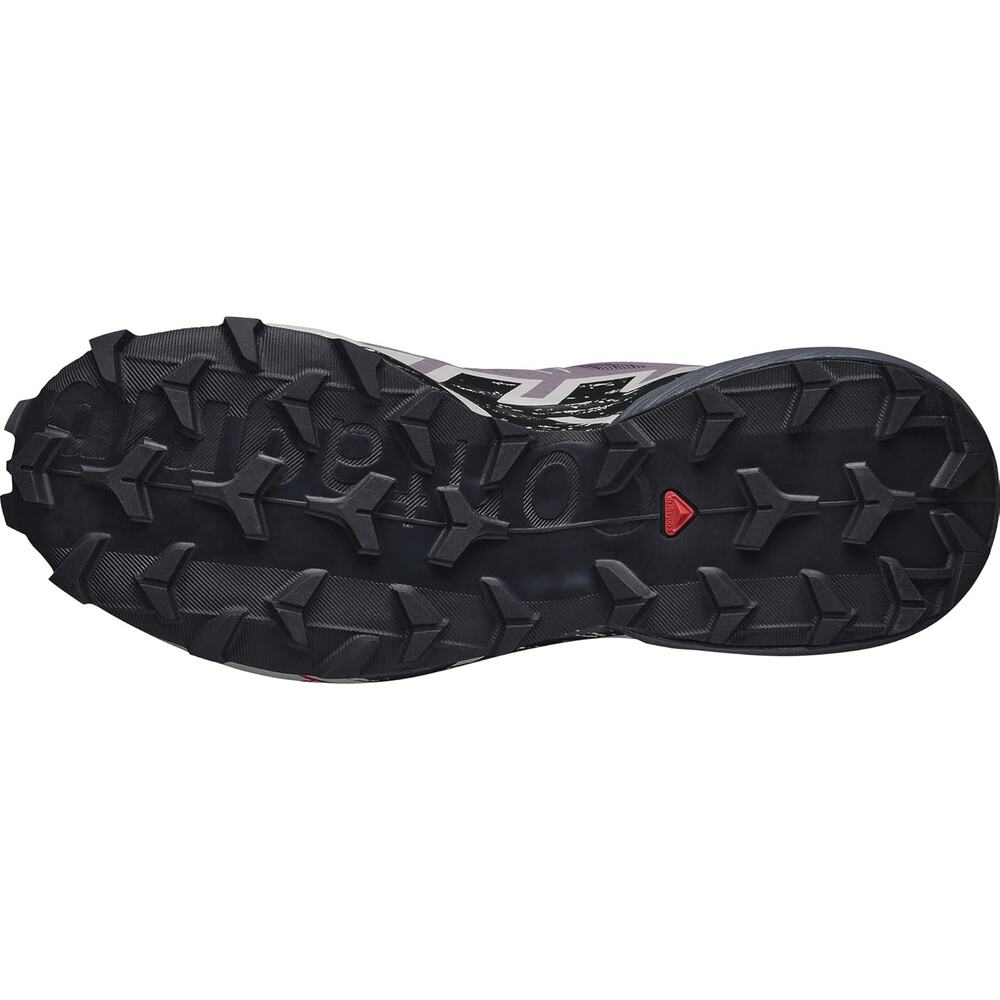 NWT Salomon Women's Speedcross 6 , Moonscape/Black/Ashes of Roses-Size 7 B (M) - Picture 6 of 7